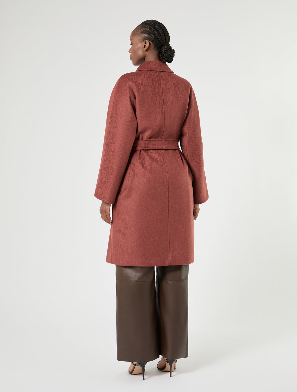 Marina Rinaldi camel broadcloth coat for woman