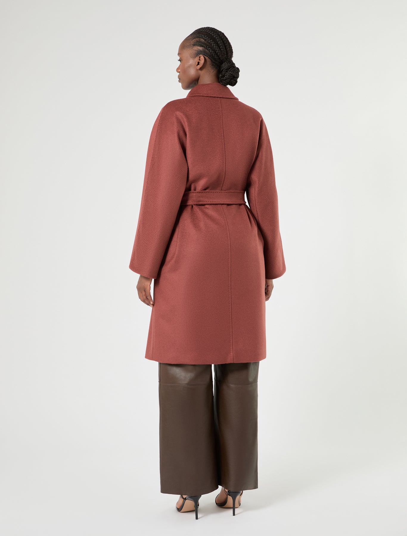 Marina Rinaldi camel broadcloth coat for woman