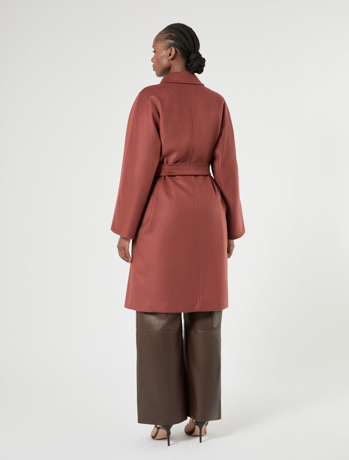 Marina Rinaldi camel broadcloth coat for woman