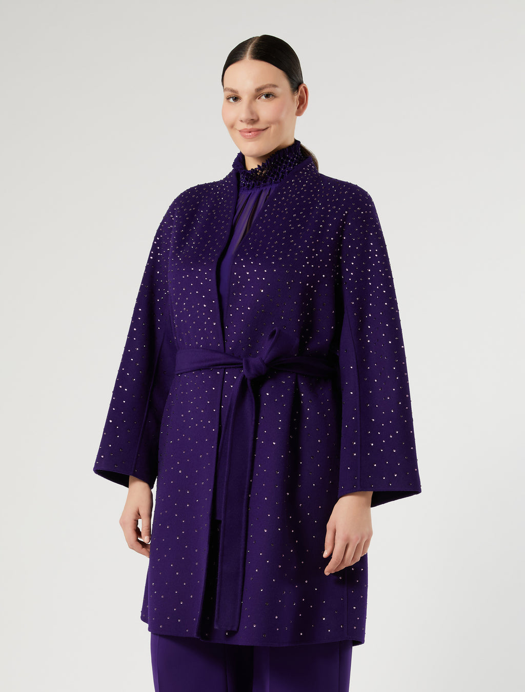 Marina Rinaldi double wool and cashmere coat for woman