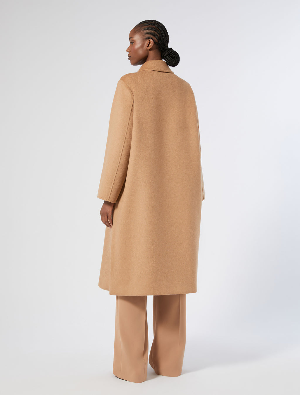 Double-faced wool coat