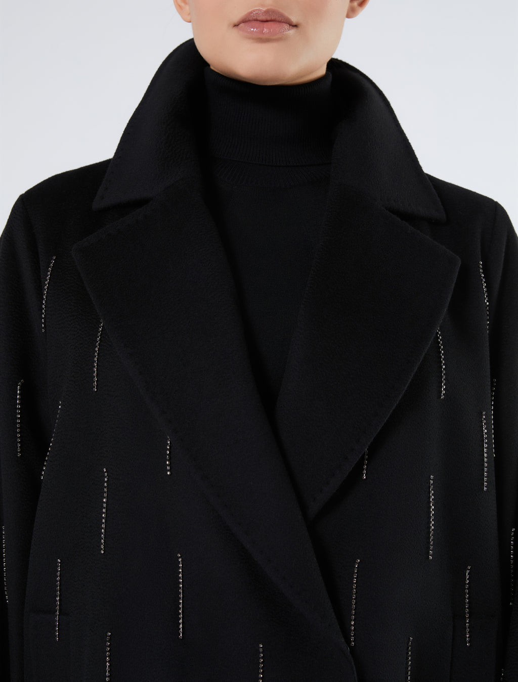 Pure wool broadcloth coat