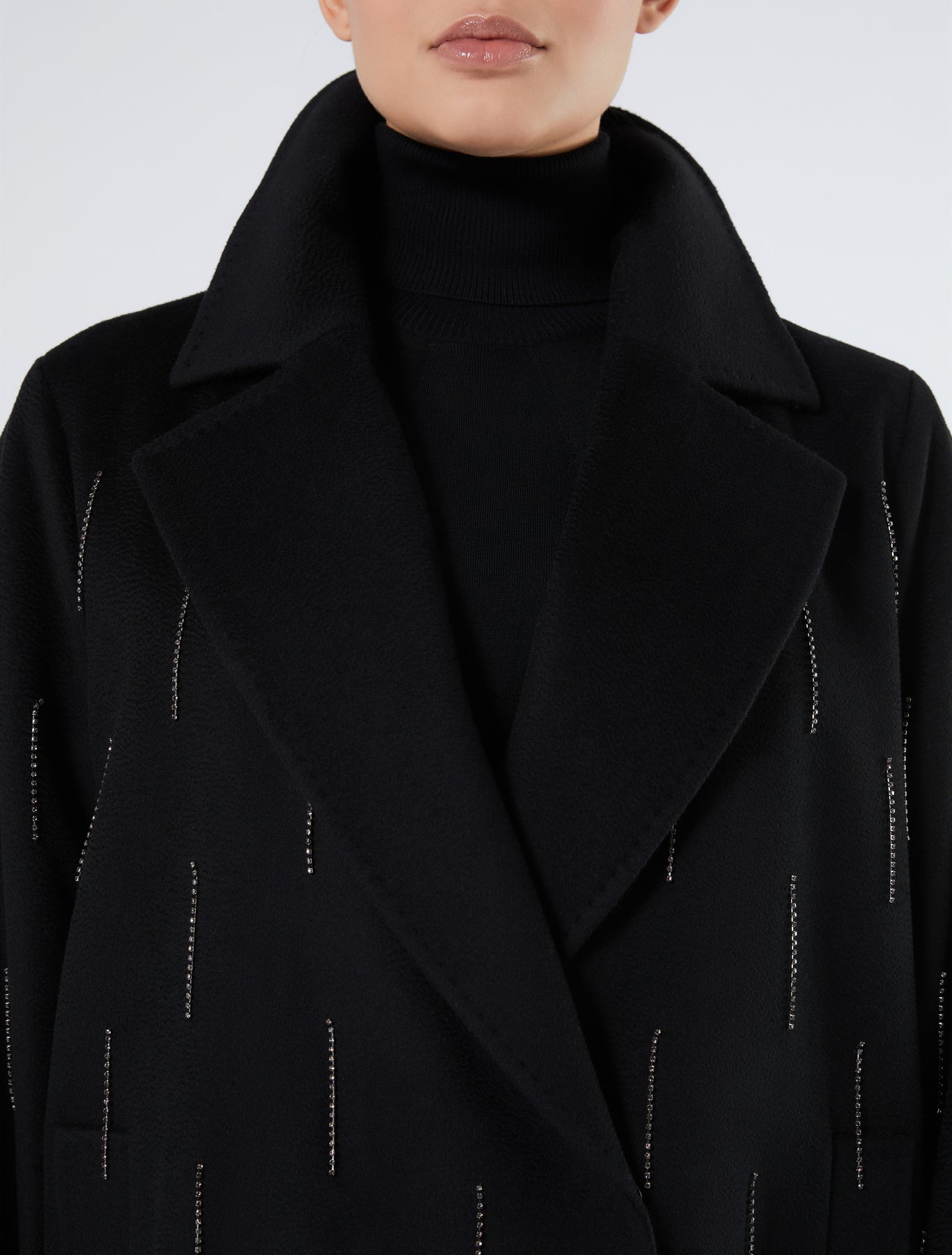 Pure wool broadcloth coat