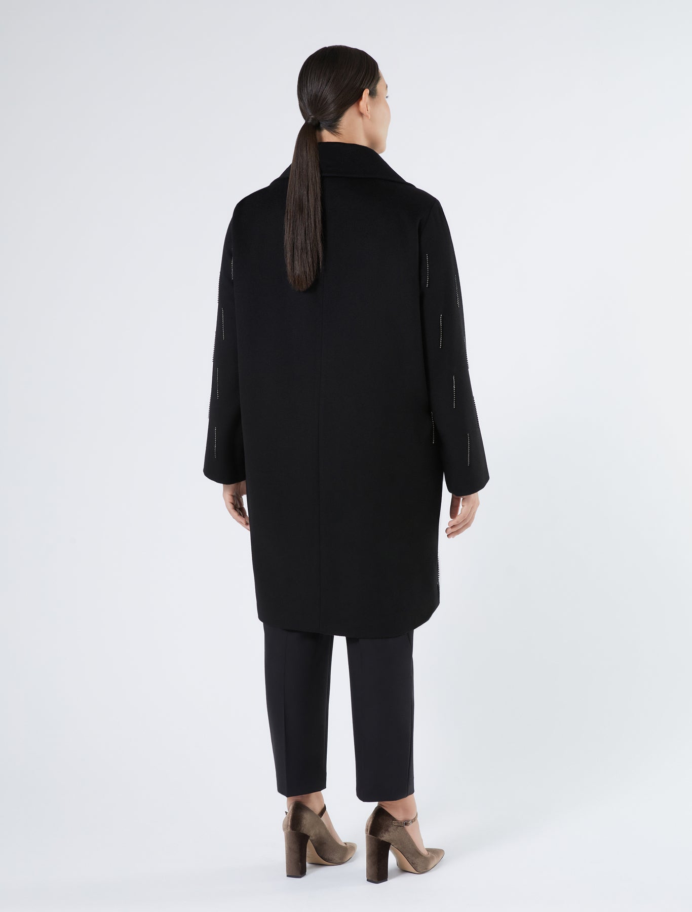 Pure wool broadcloth coat