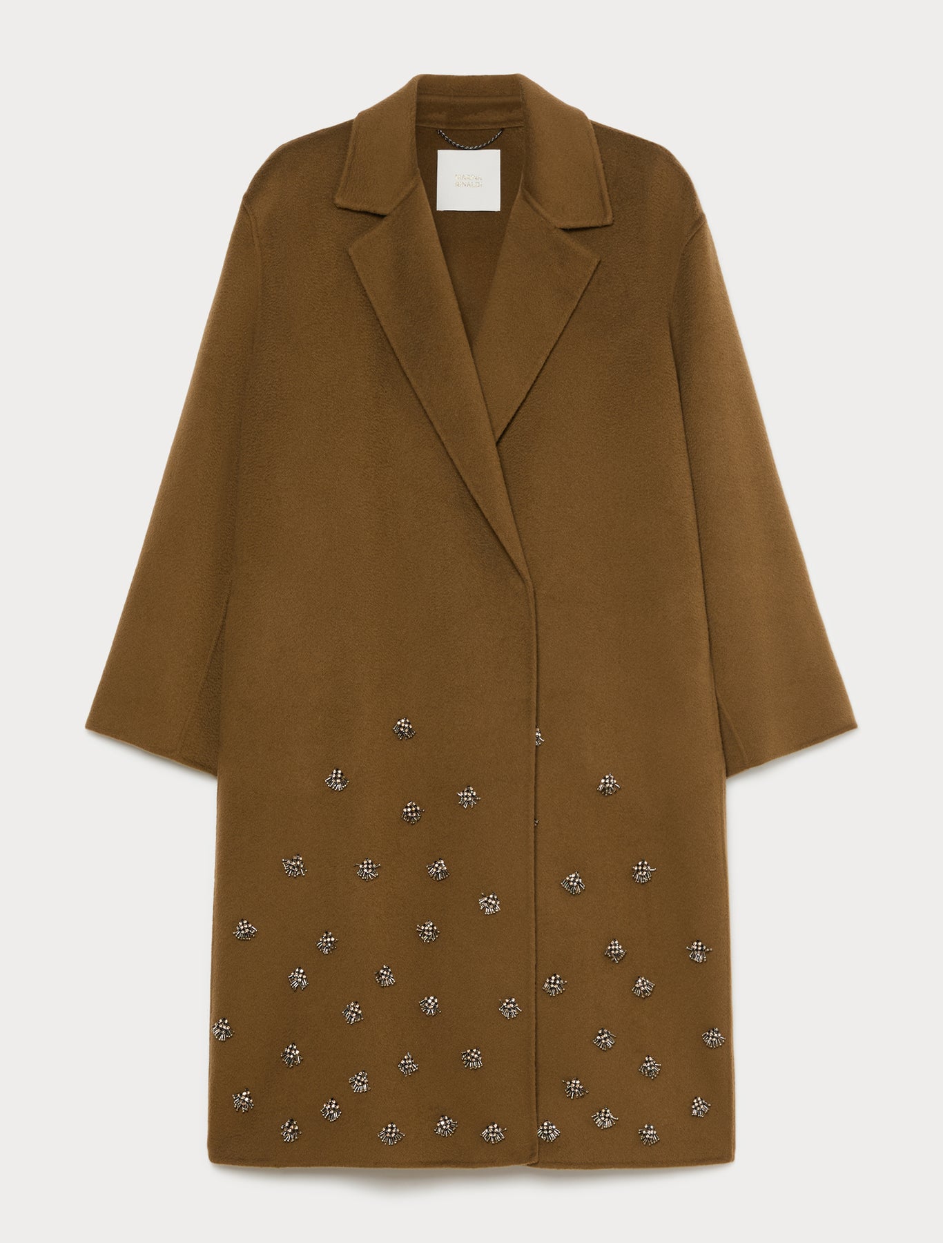Marina Rinaldi embroidered double wool coat for woman