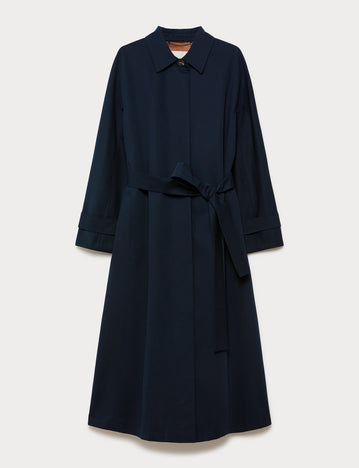 marina rinaldi cotton gabardine trench coat for woman