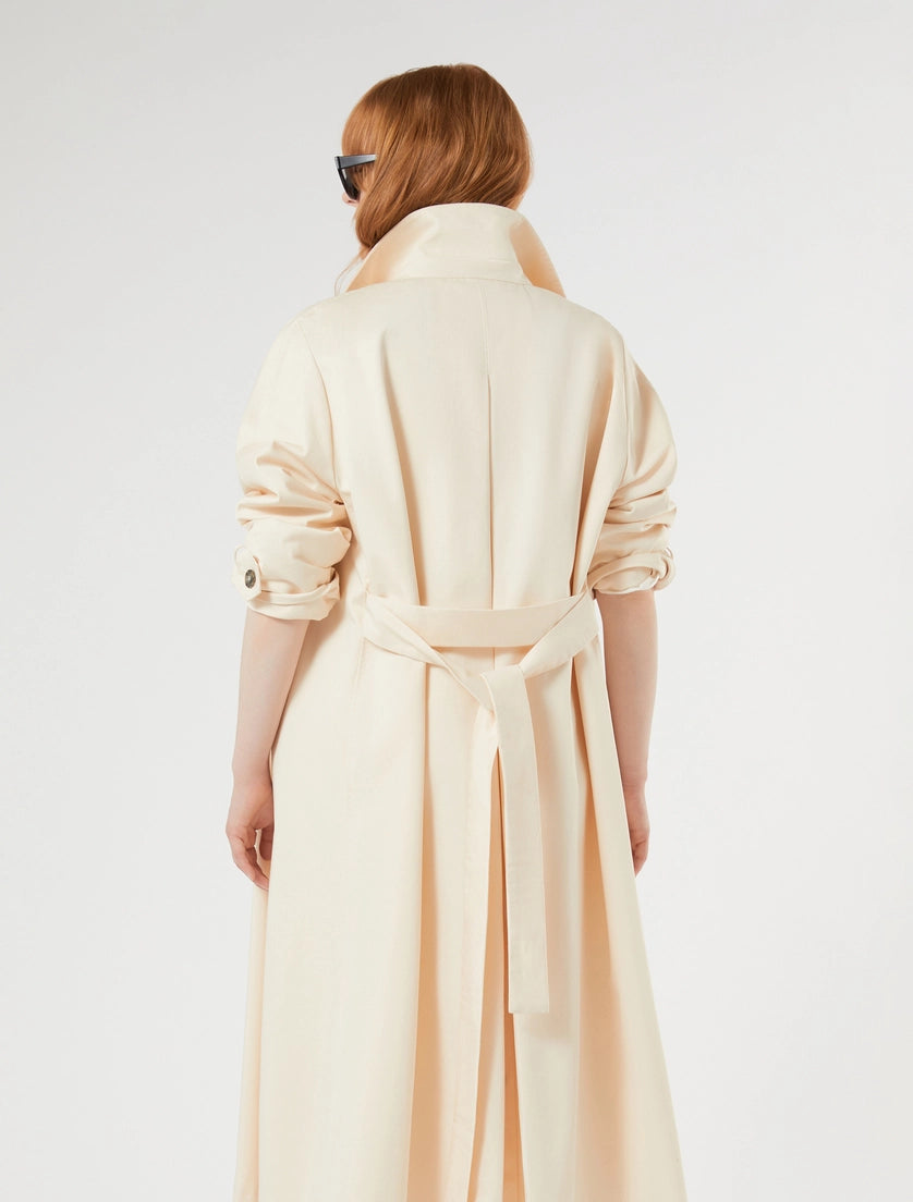 marina rinaldi cotton gabardine trench coat for woman