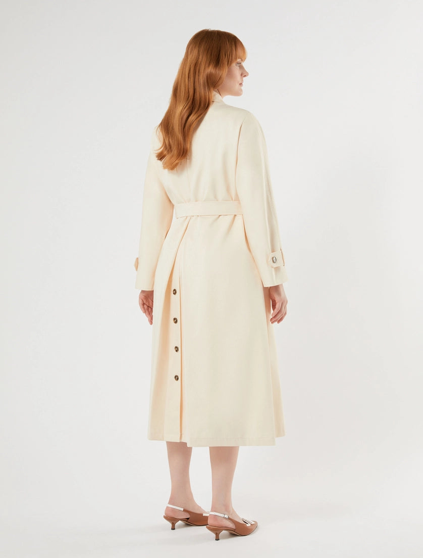 marina rinaldi cotton gabardine trench coat for woman