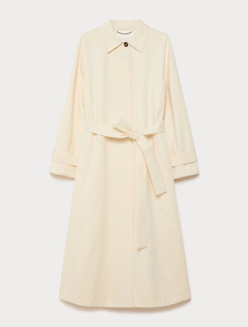 marina rinaldi cotton gabardine trench coat for woman