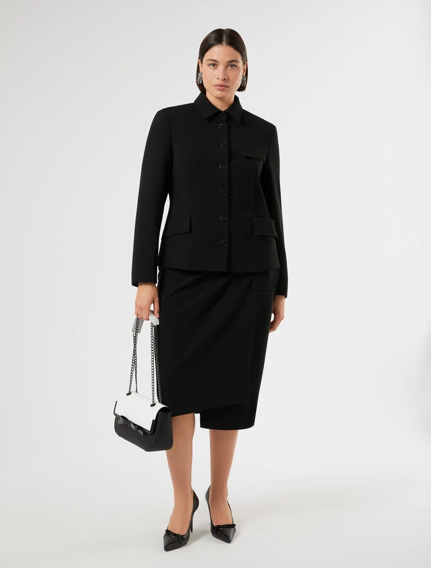 Pocket-detail cady jacket