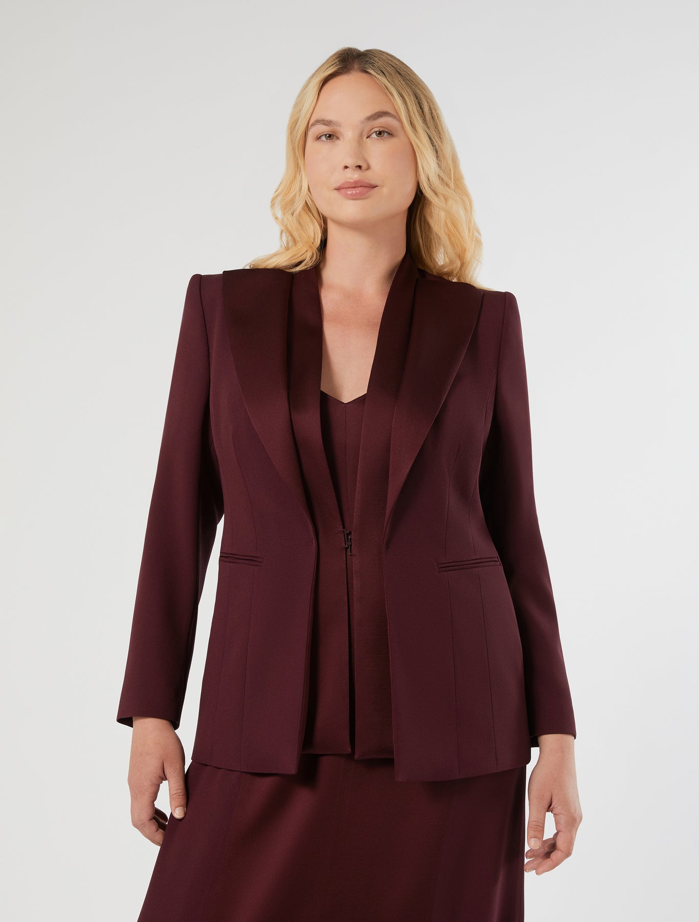 Envers satin blazer jacket