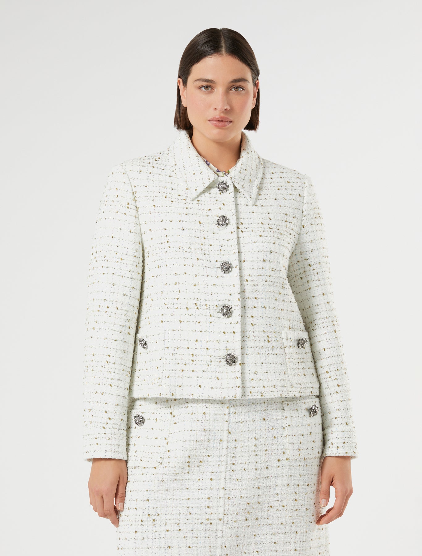 Bouclé fabric jacket