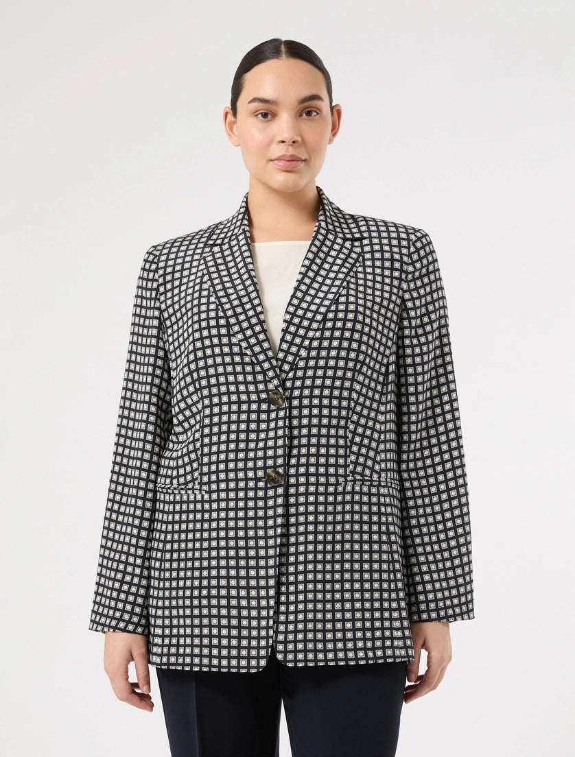 marina rinaldi silk blazer for woman