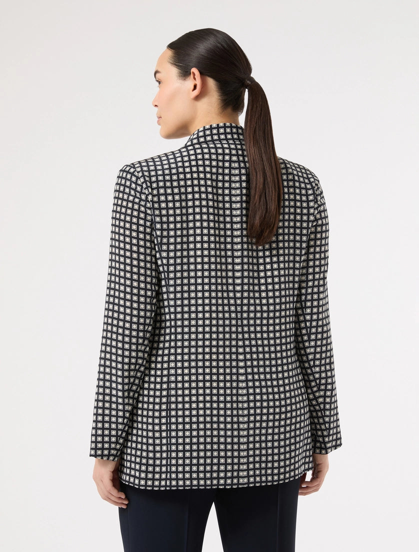 marina rinaldi silk blazer for woman