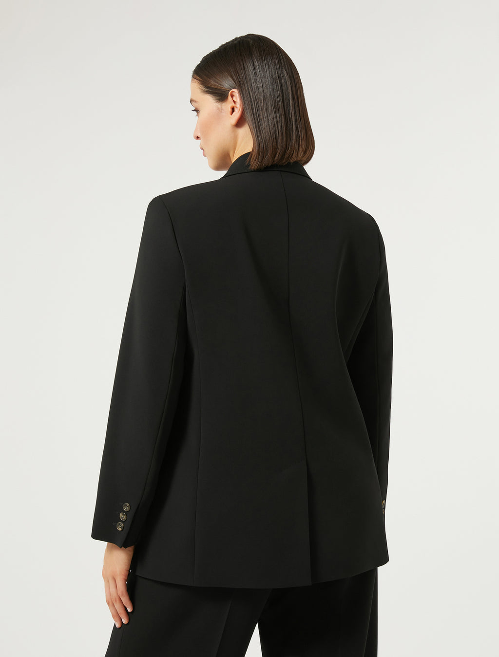 Double-breasted cady blazer jacket