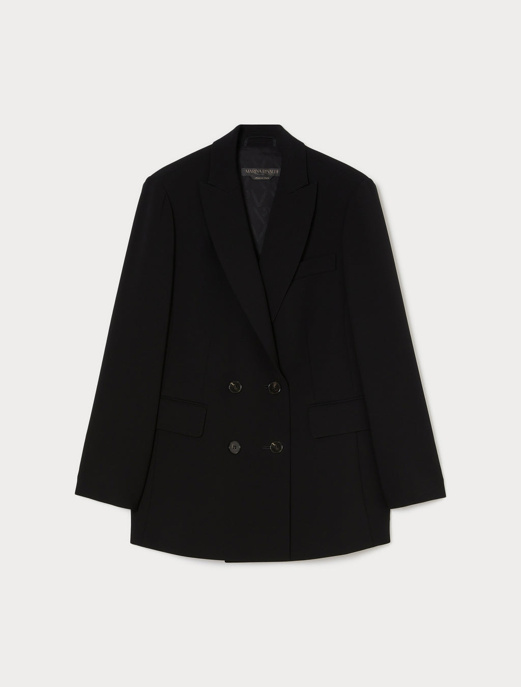 Double-breasted cady blazer jacket