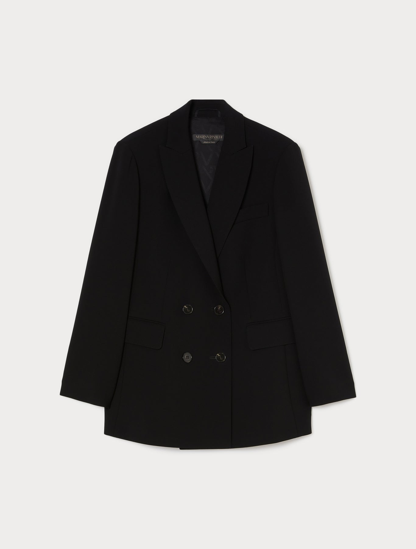 Double-breasted cady blazer jacket