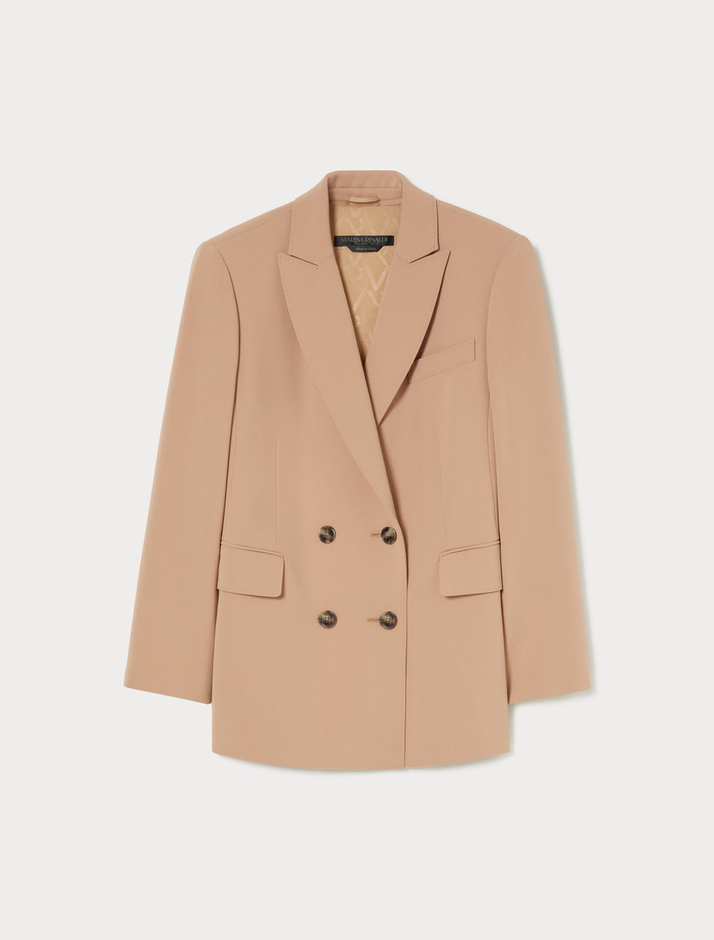 Double-breasted cady blazer jacket