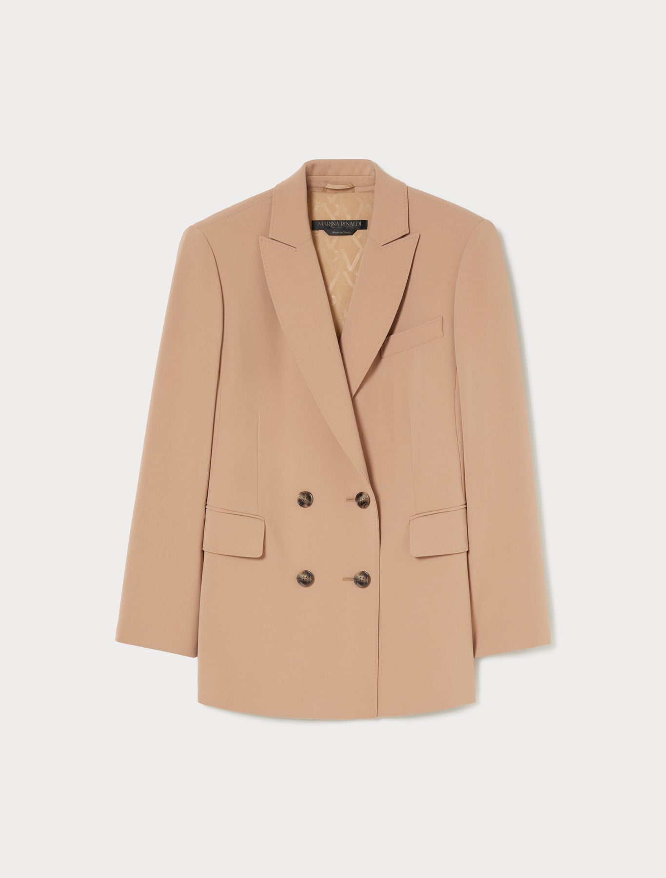 Double-breasted cady blazer jacket