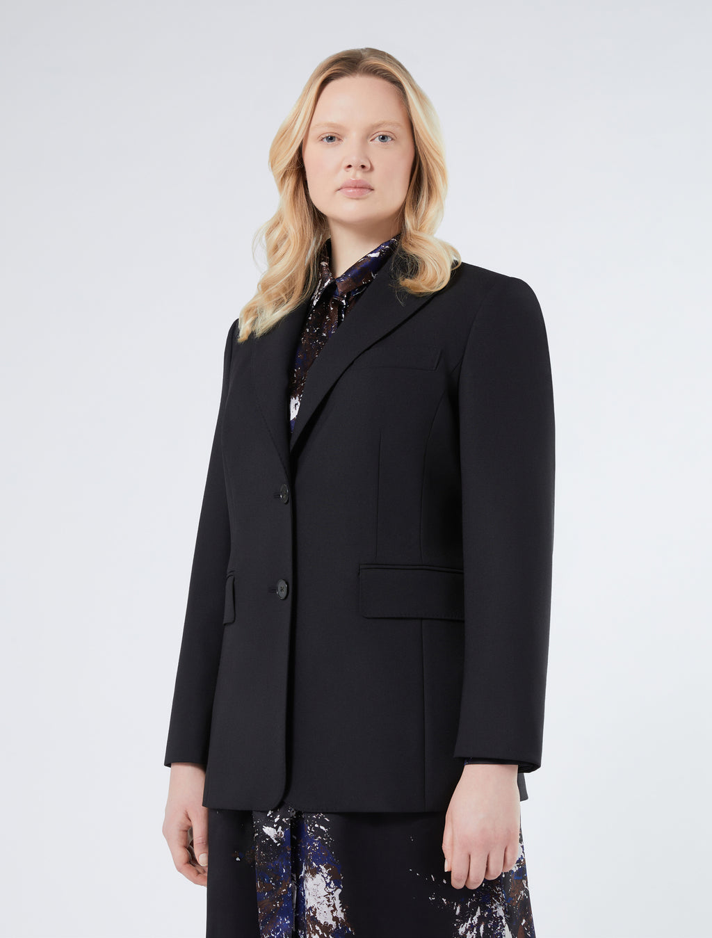 Pure wool blazer jacket
