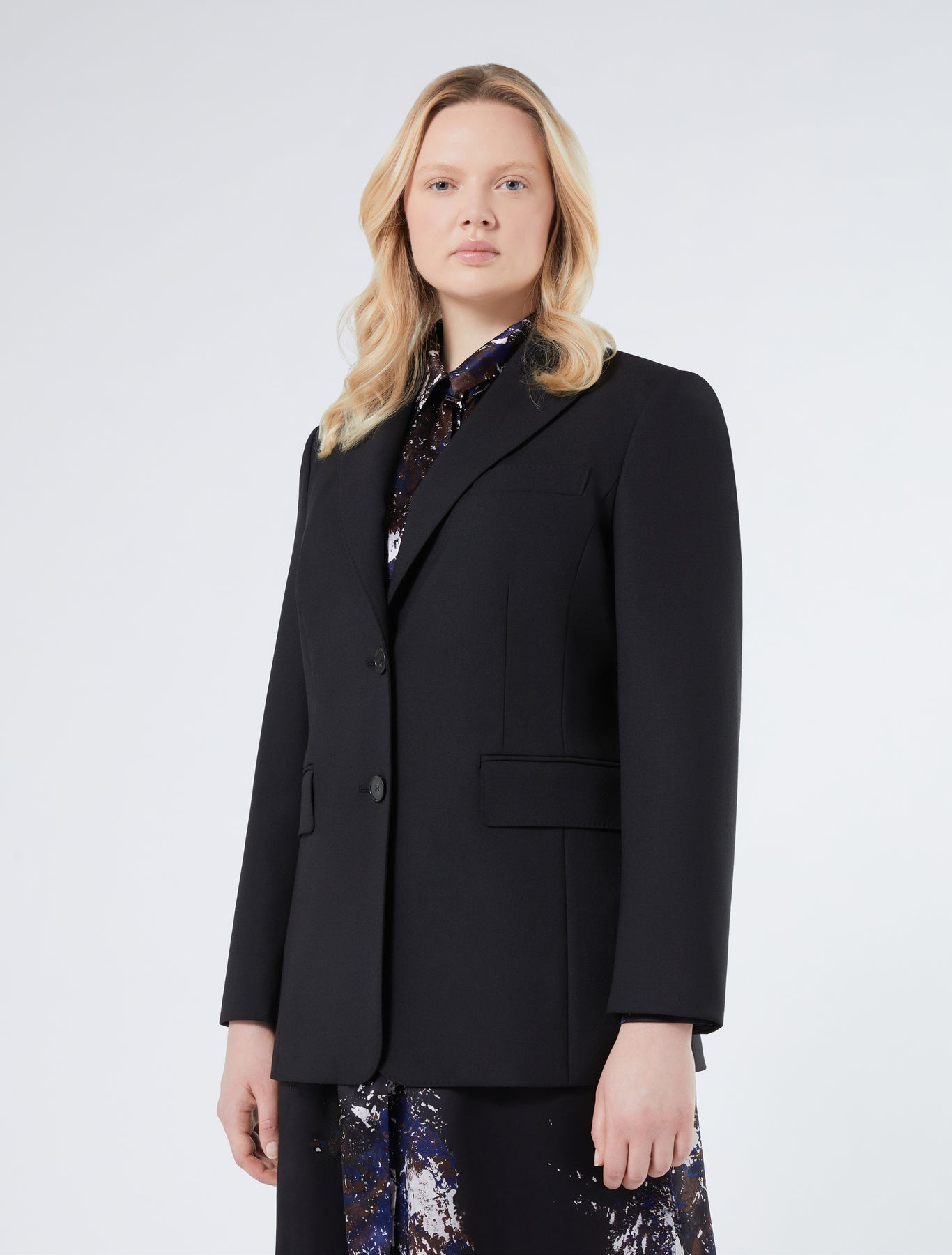 Pure wool blazer jacket