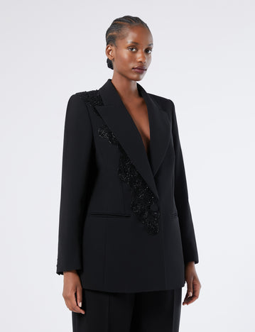 Cady blazer with embroidery