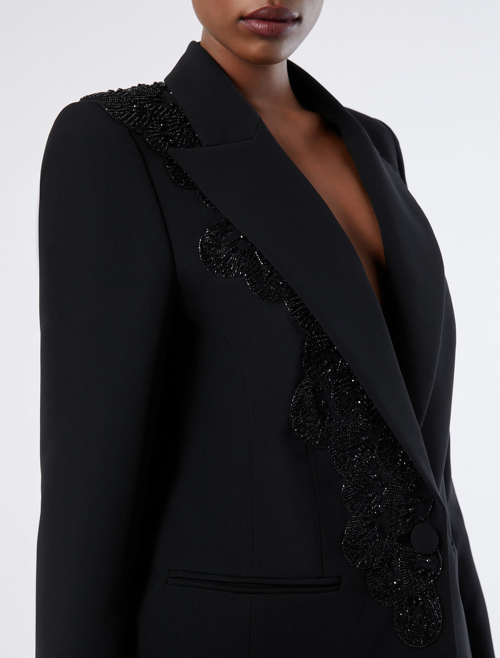Cady blazer with embroidery
