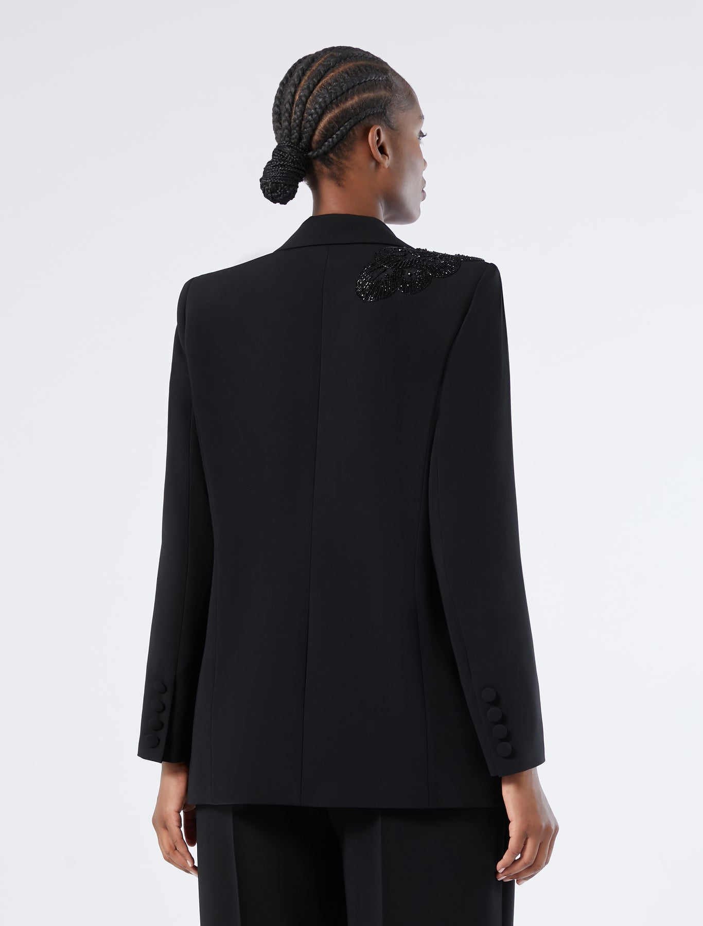 Cady blazer with embroidery