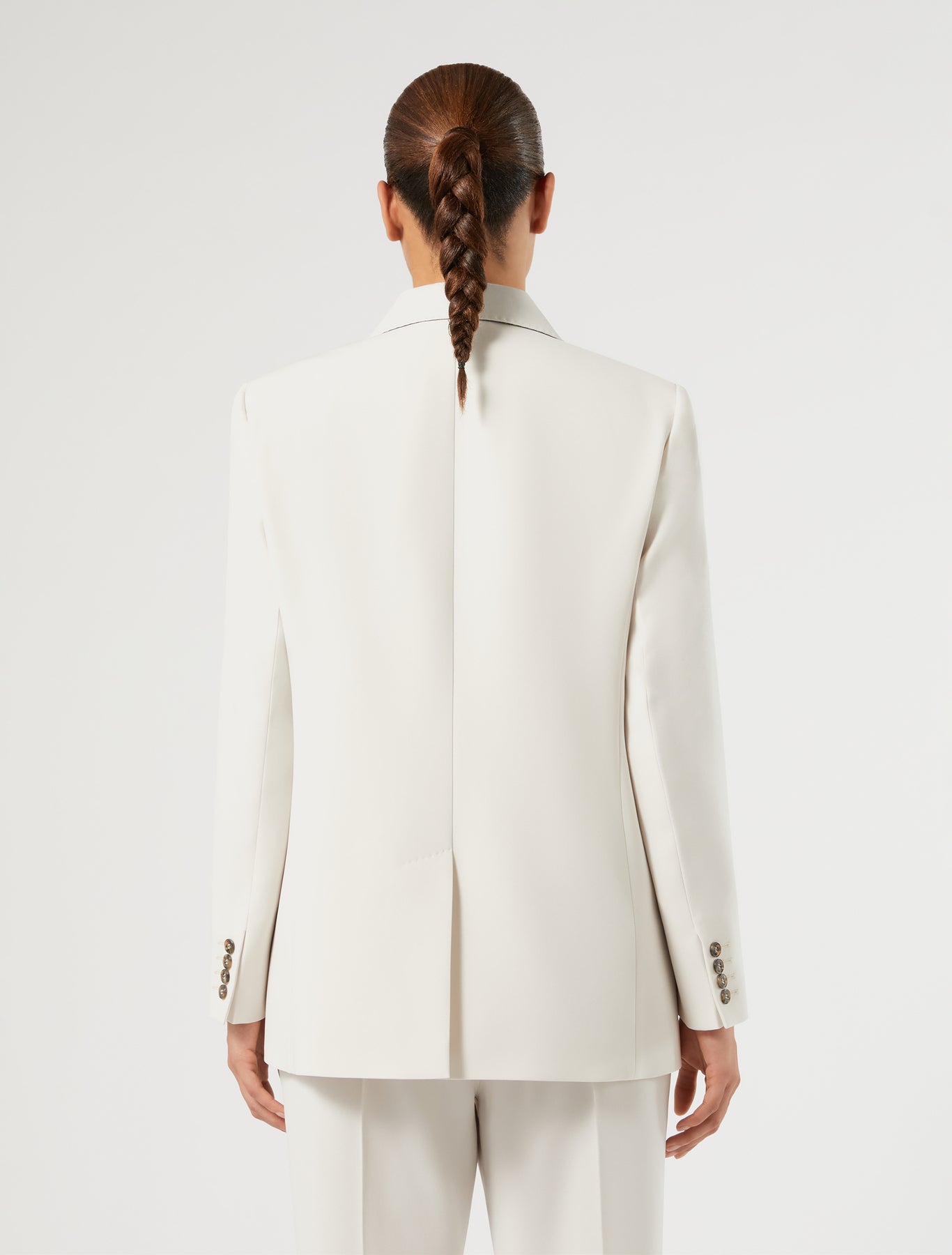 Marina Rinaldi double-breasted cady blazer jacket for woman