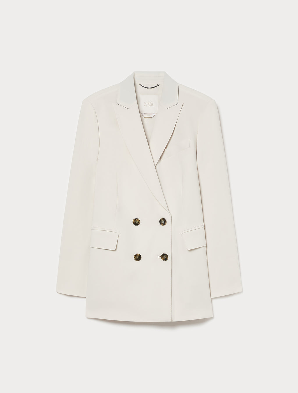 Marina Rinaldi double-breasted cady blazer jacket for woman