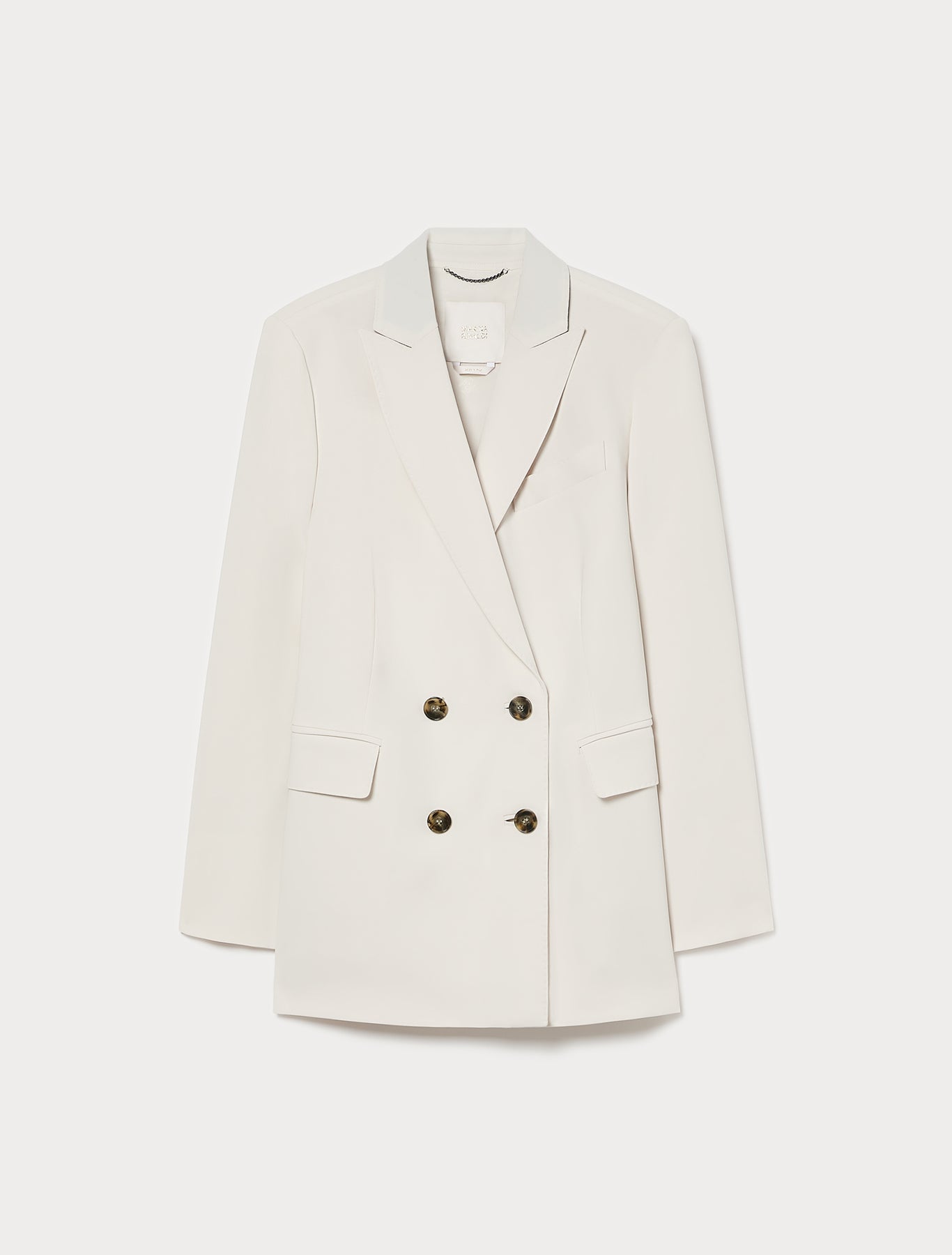Marina Rinaldi double-breasted cady blazer jacket for woman