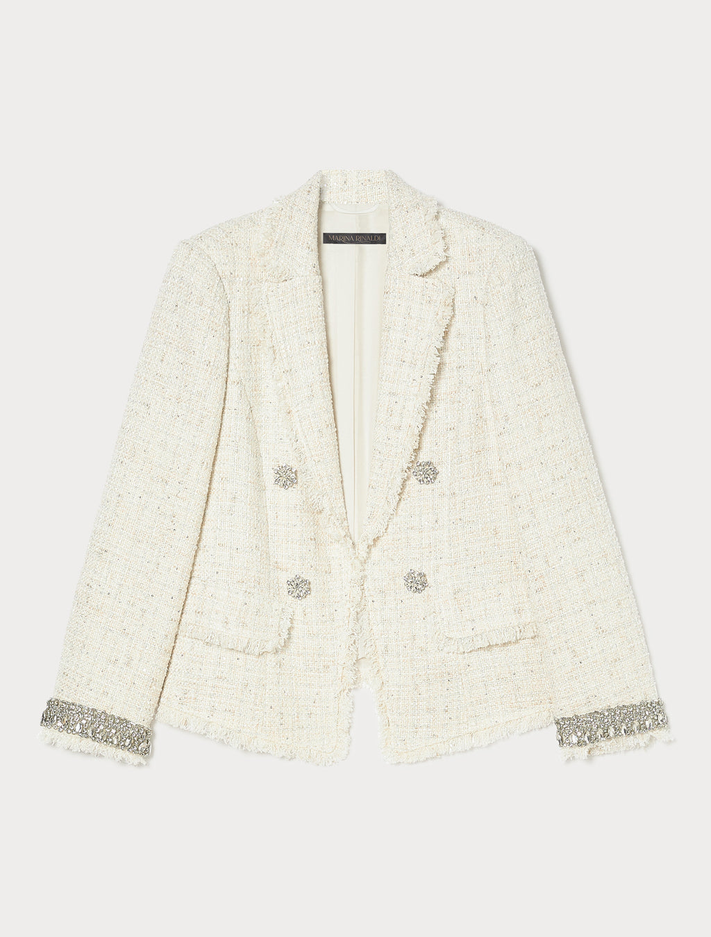 Yarn-dyed jacket with embroidery