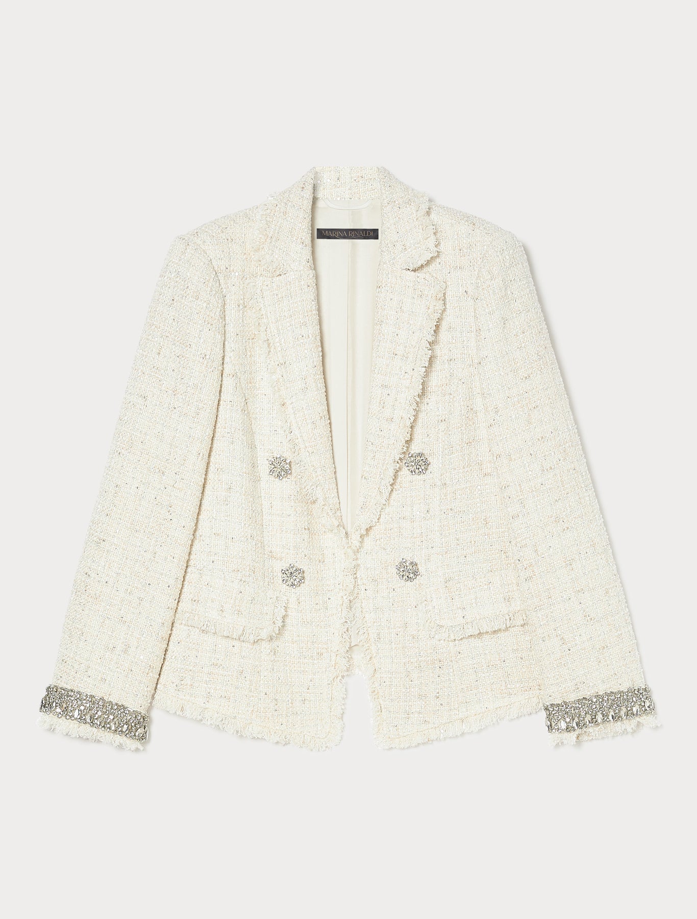 Yarn-dyed jacket with embroidery