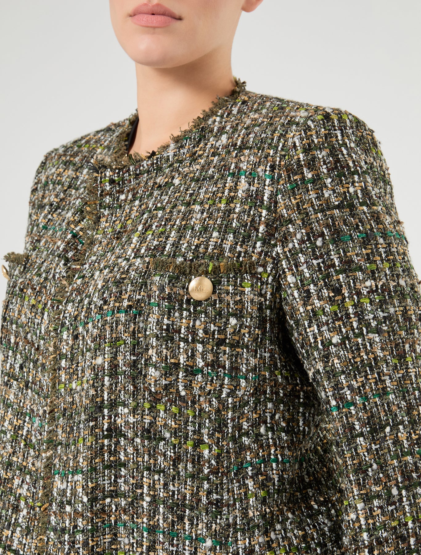 Marina Rinaldi bouclé fabric jacket for woman
