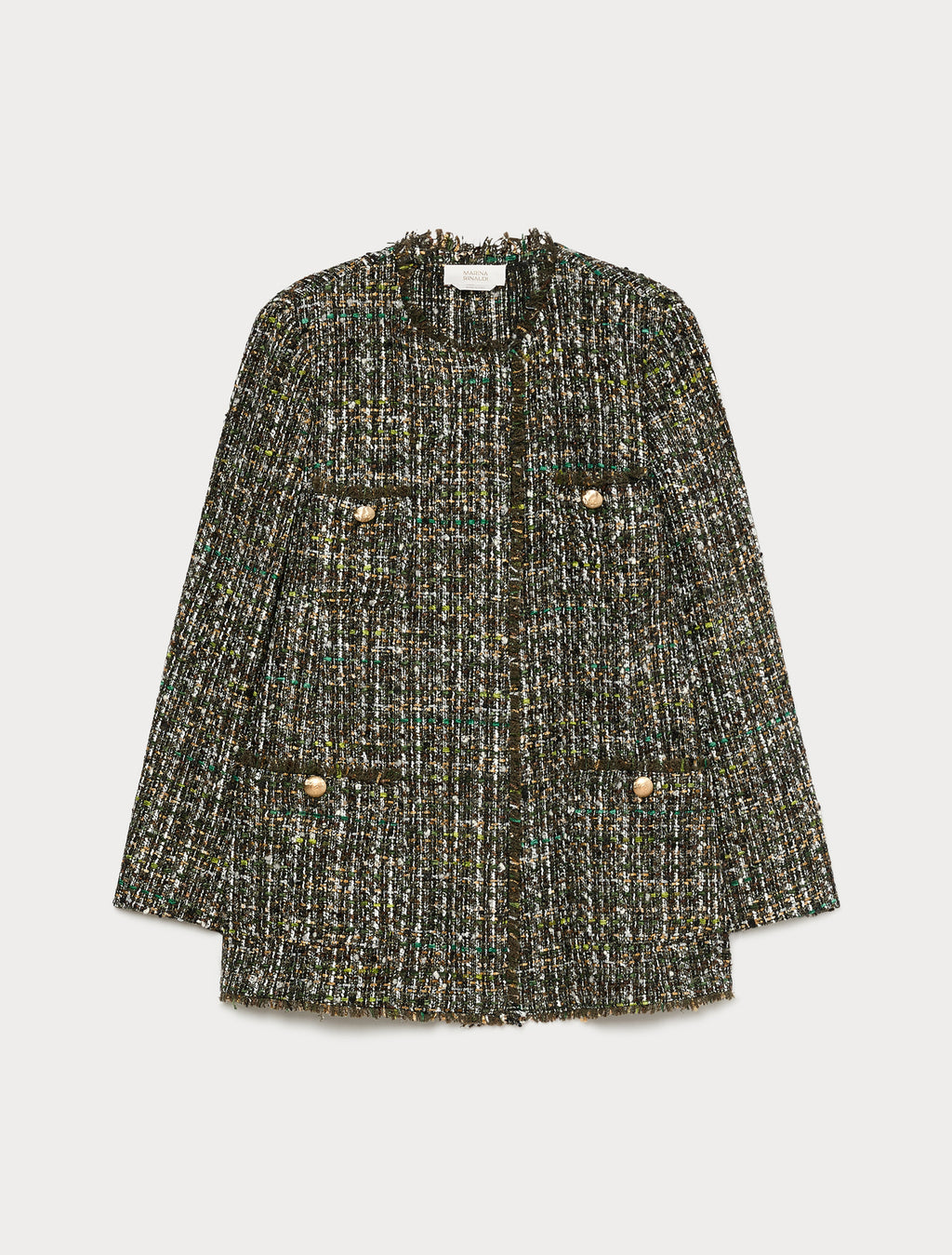 Marina Rinaldi bouclé fabric jacket for woman