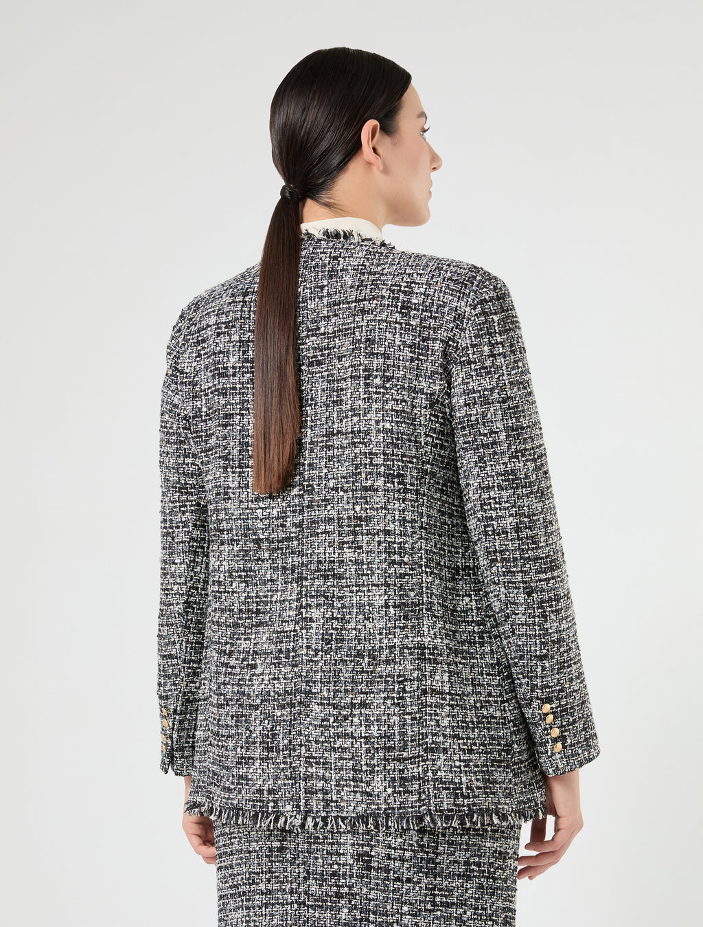 Marina Rinaldi bouclé fabric jacket for woman