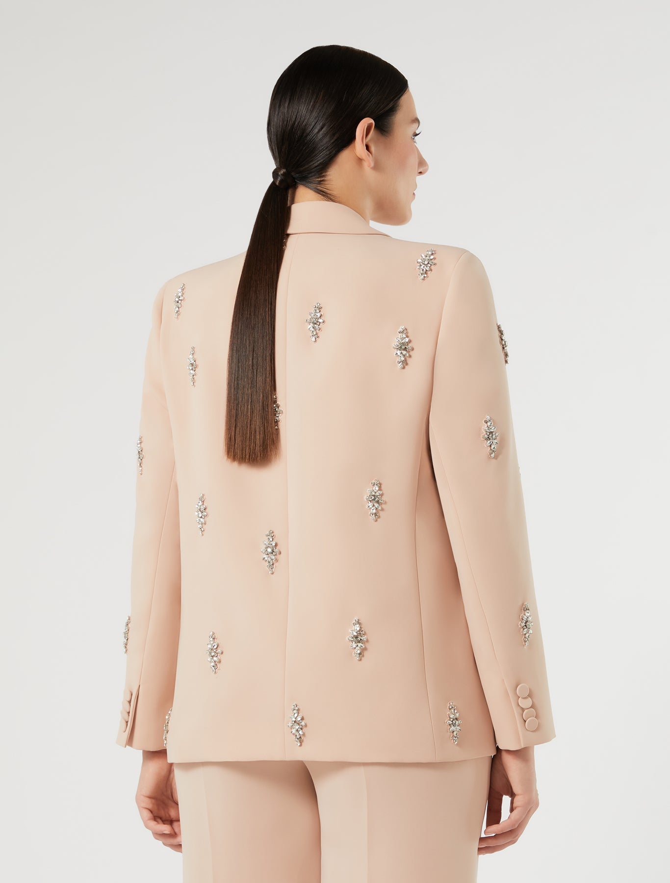 Marina Rinaldi embroidered cady blazer jacket for woman