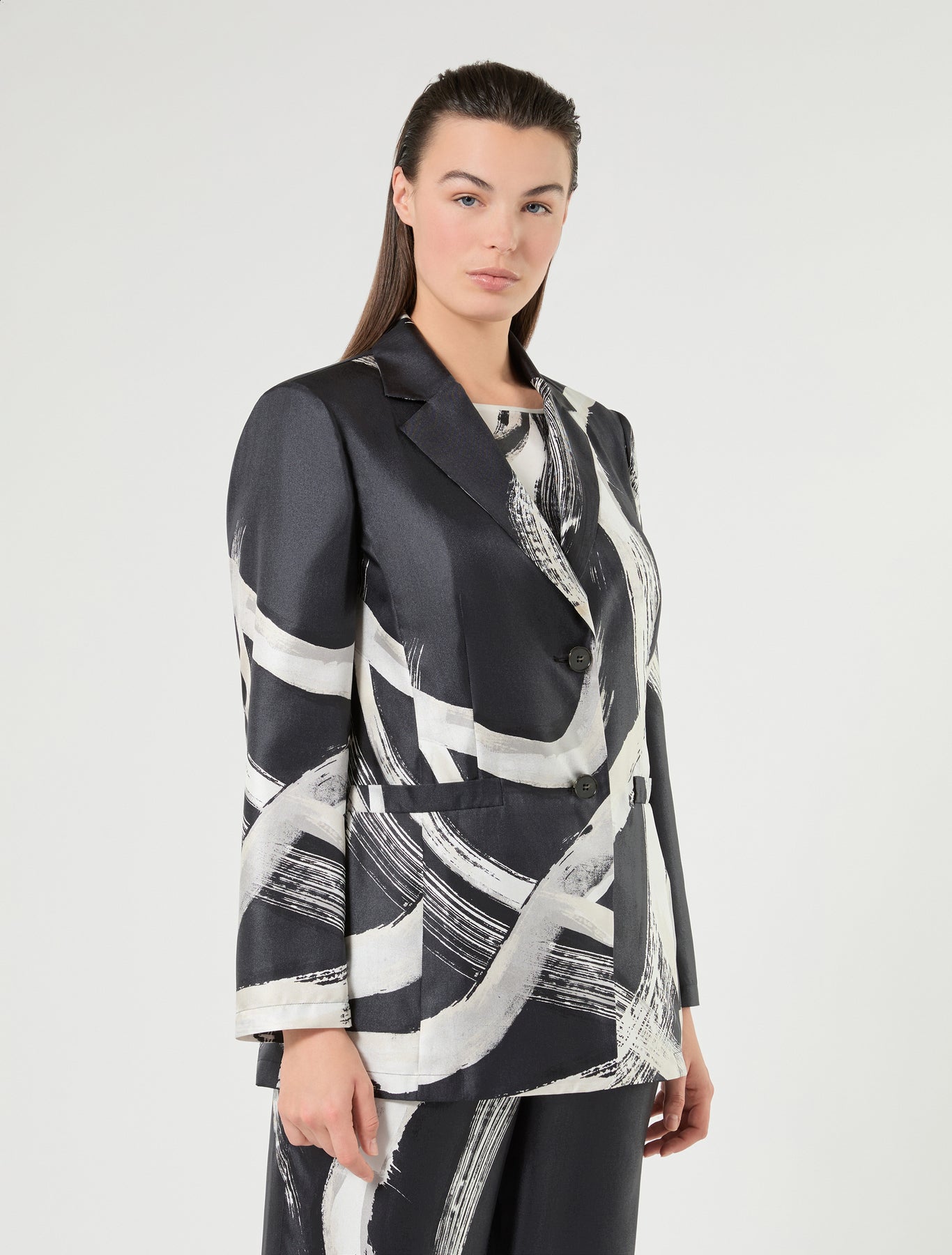 Marina Rinaldi pure silk twill jacket for woman
