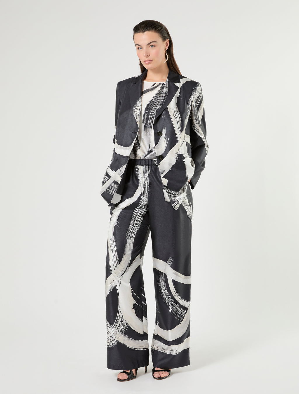 Marina Rinaldi pure silk twill jacket for woman
