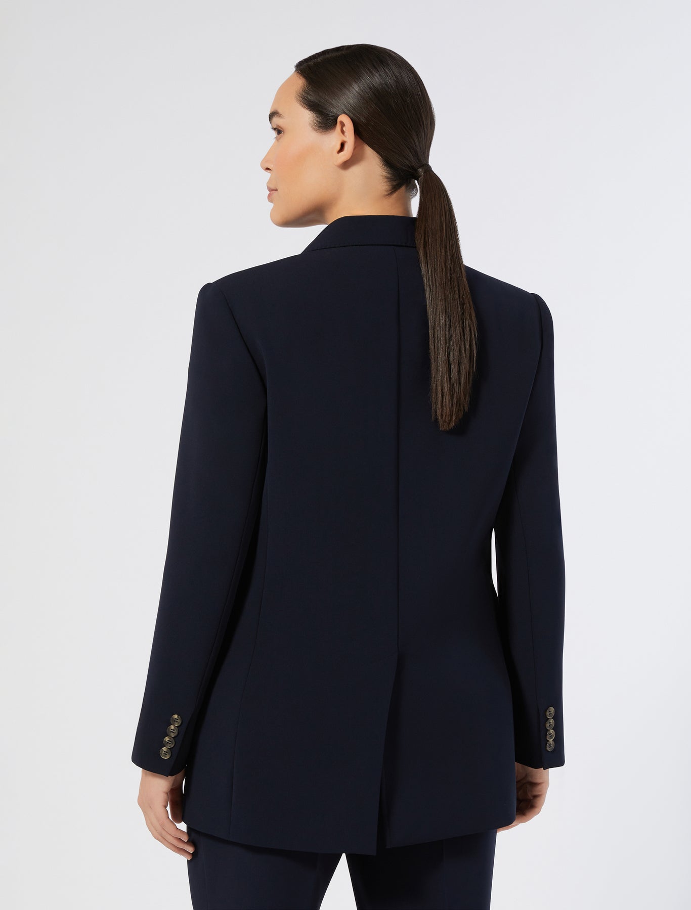 Single-breasted cady blazer