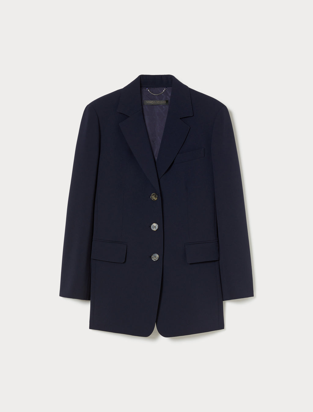 Single-breasted cady blazer