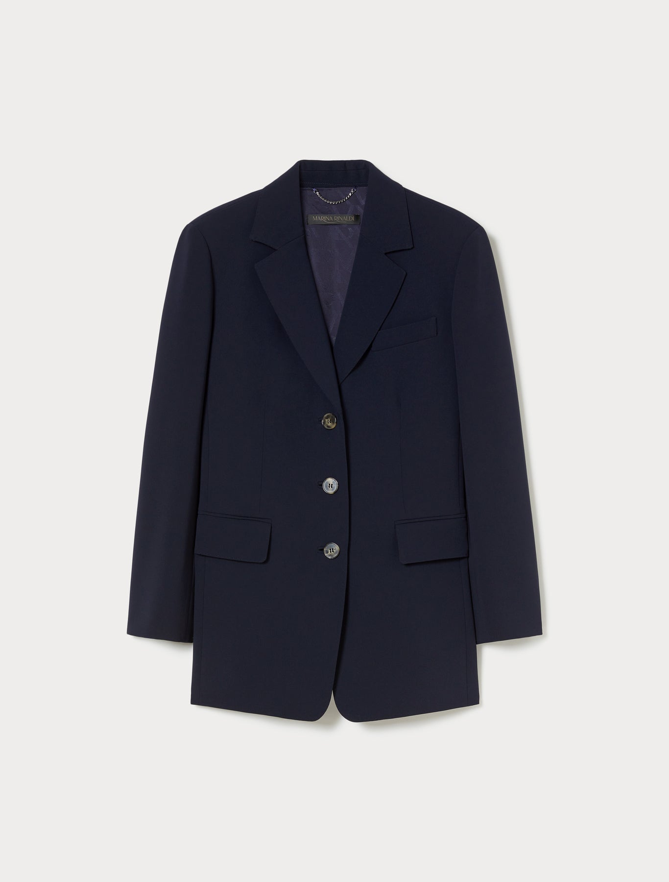 Single-breasted cady blazer