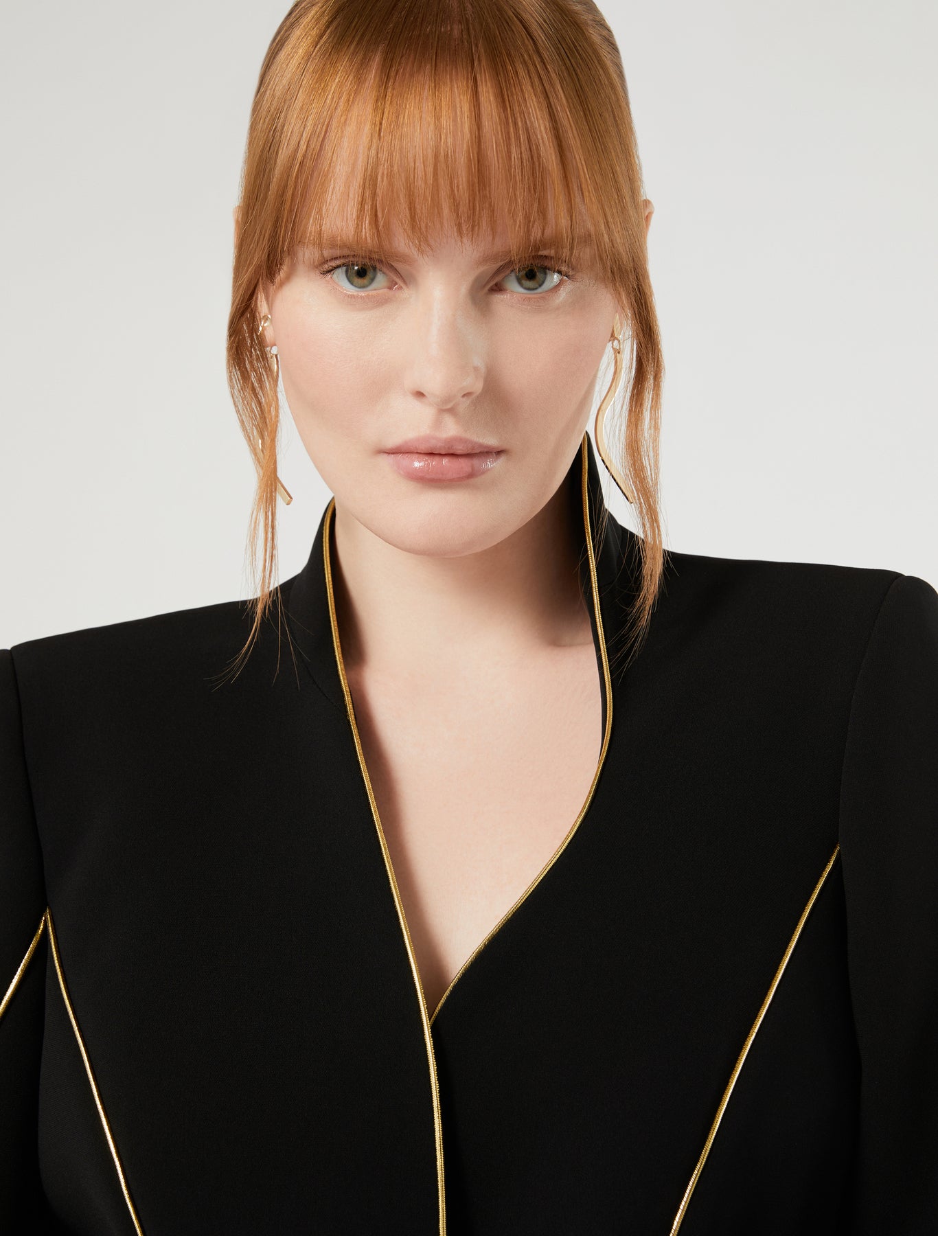 Marina Rinaldi cady jacket with piping details for woman
