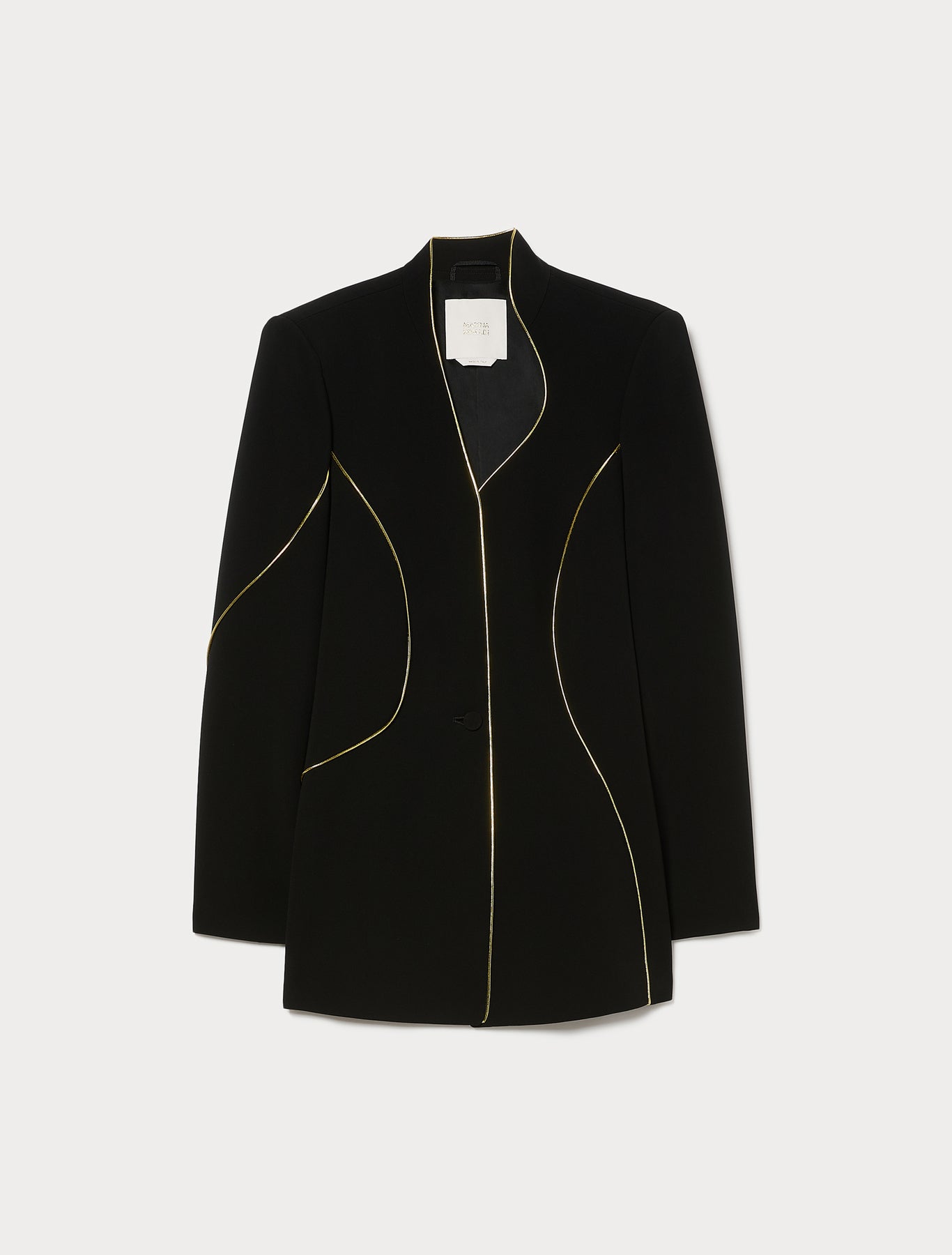 Marina Rinaldi cady jacket with piping details for woman