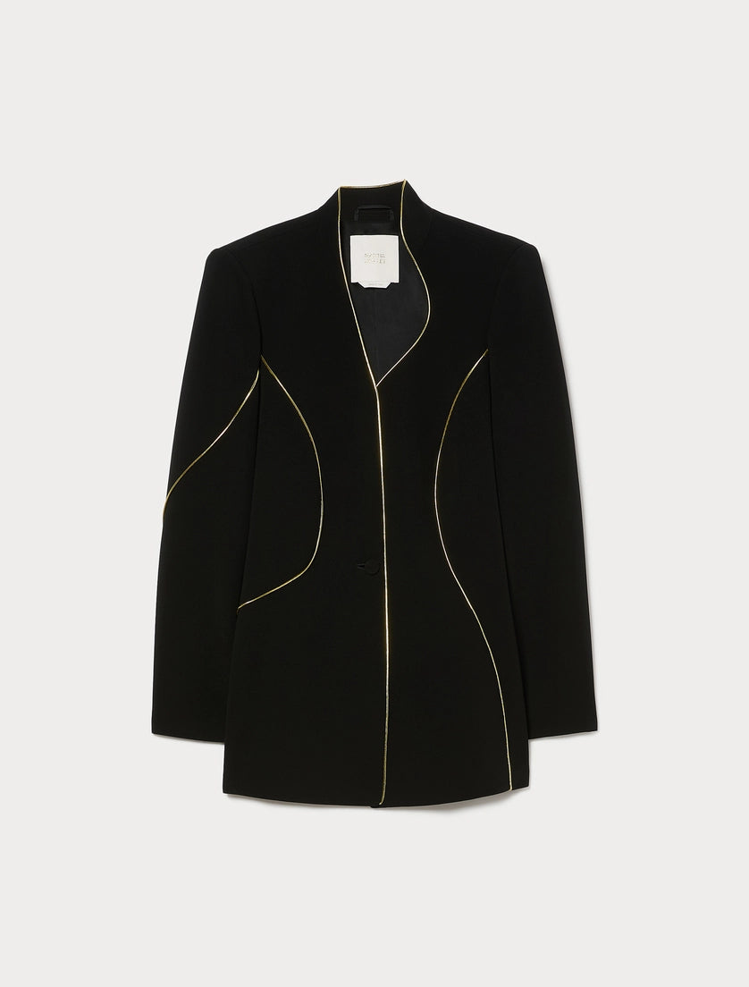 Cady jacket with piping details