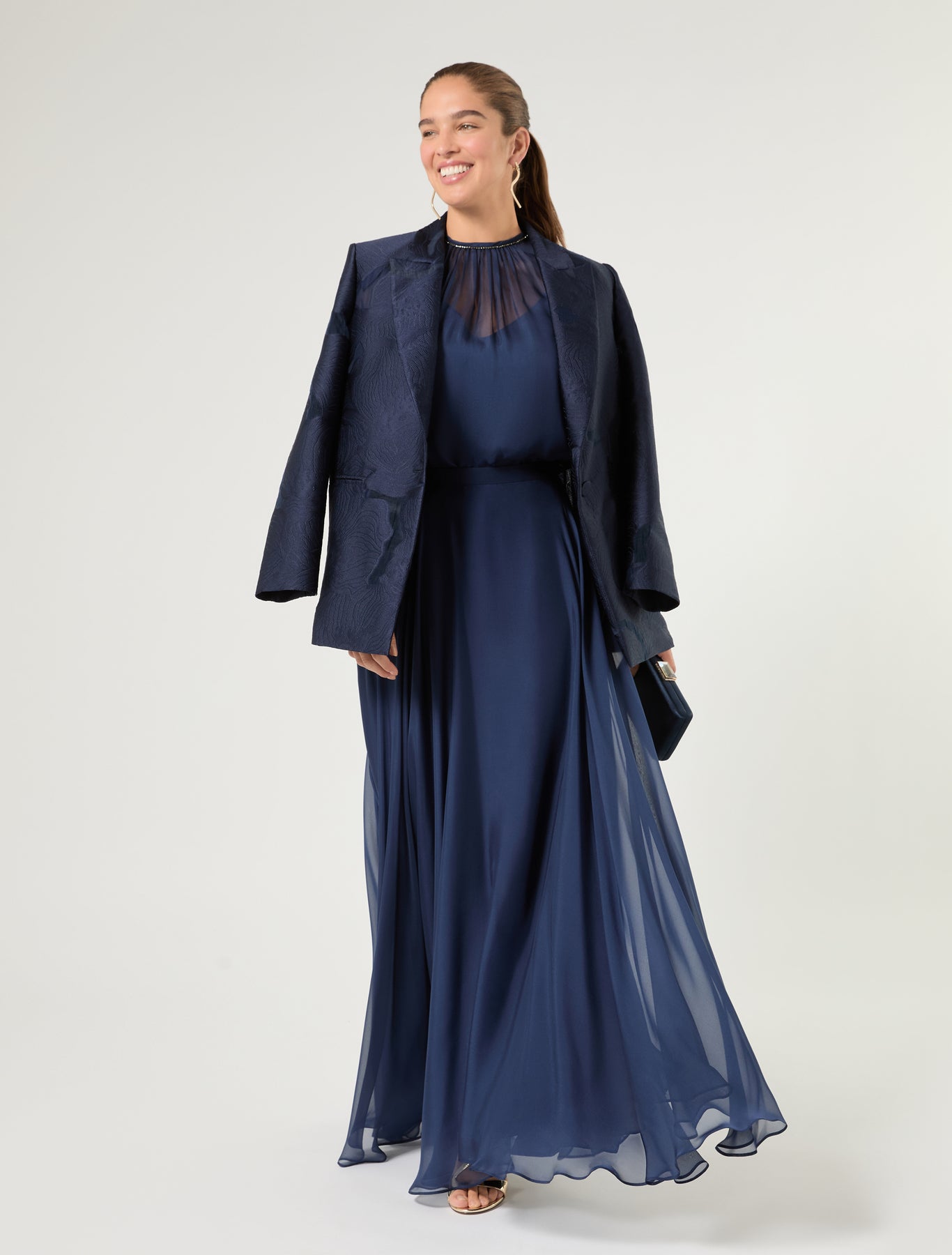 Marina Rinaldi fil coupé blazer jacket for woman