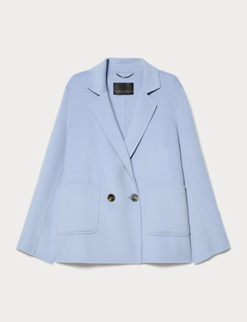 marina rinaldi double-faced pure wool heavy jacket for woman