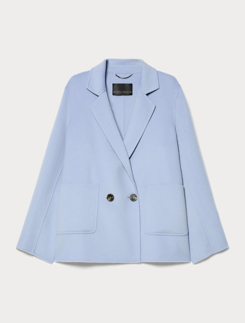 marina rinaldi double-faced pure wool heavy jacket for woman