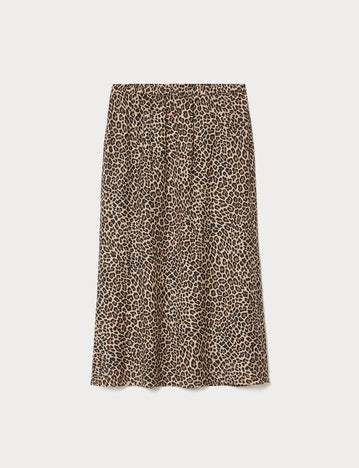 marina rinaldi linen and cotton skirt for woman