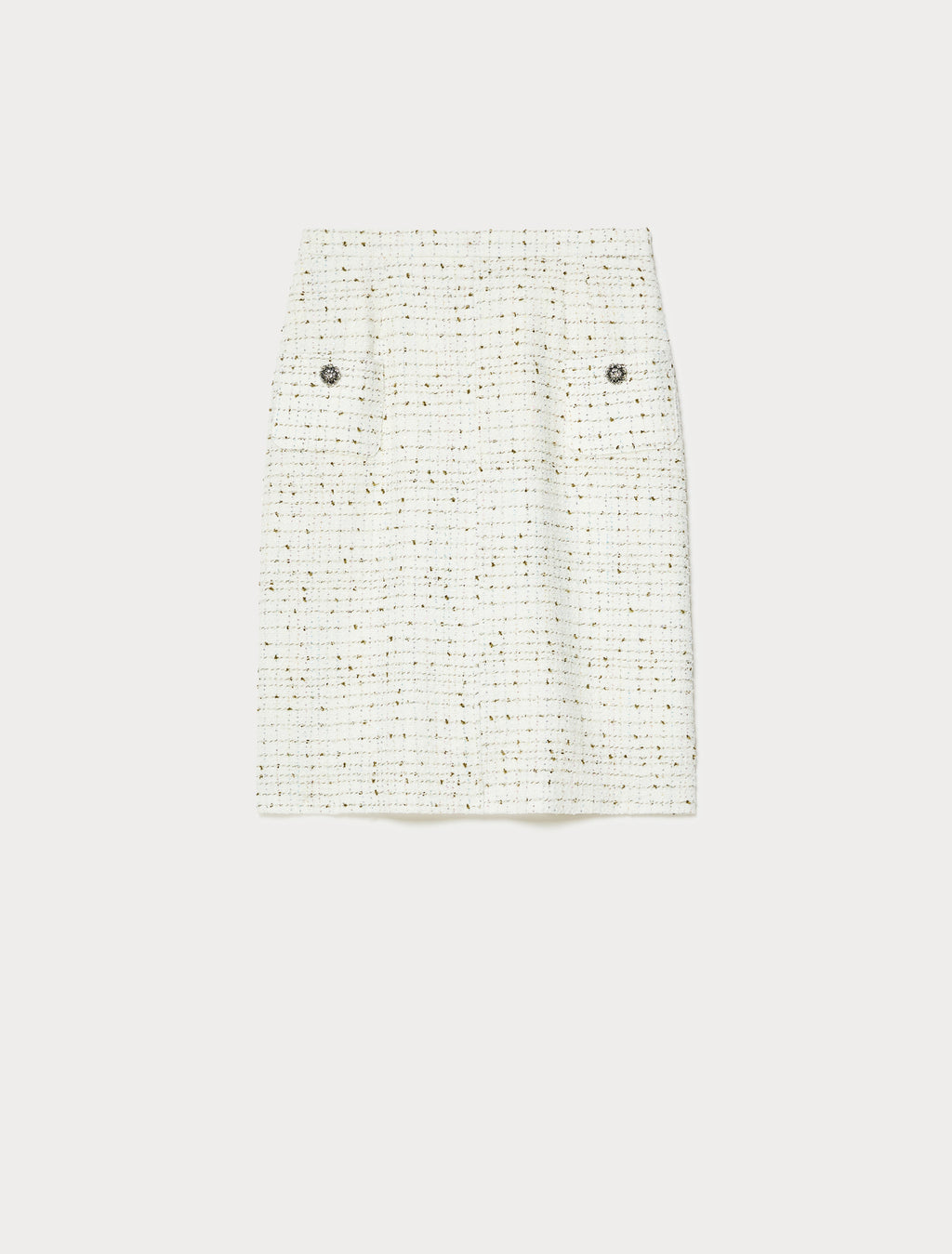 Bouclé fabric skirt